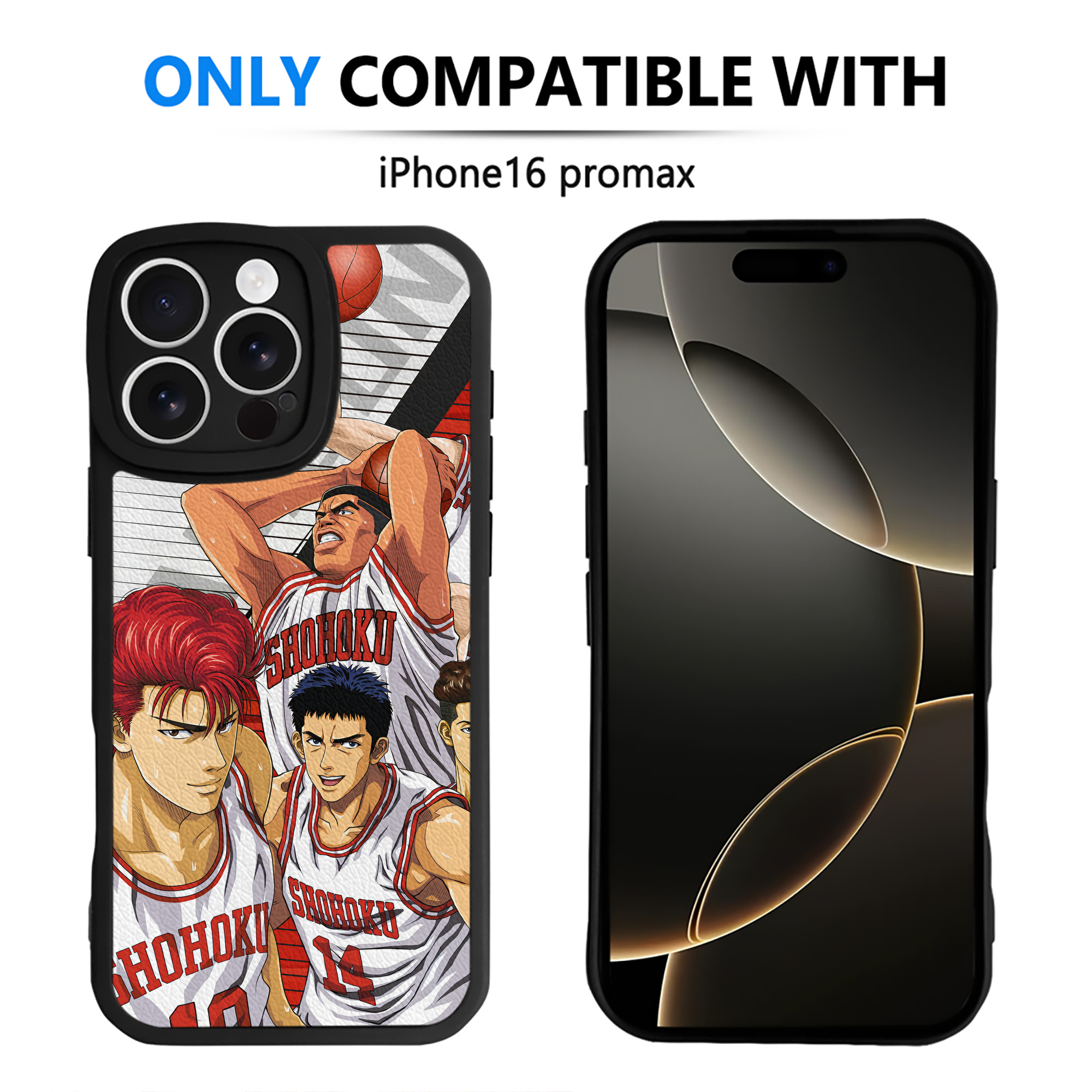 （画像用） SLAM DUNK／スラムダンク 【iPhone 16シリーズ対応】シリコンスマホケース（レザー調） 材質：シリコン